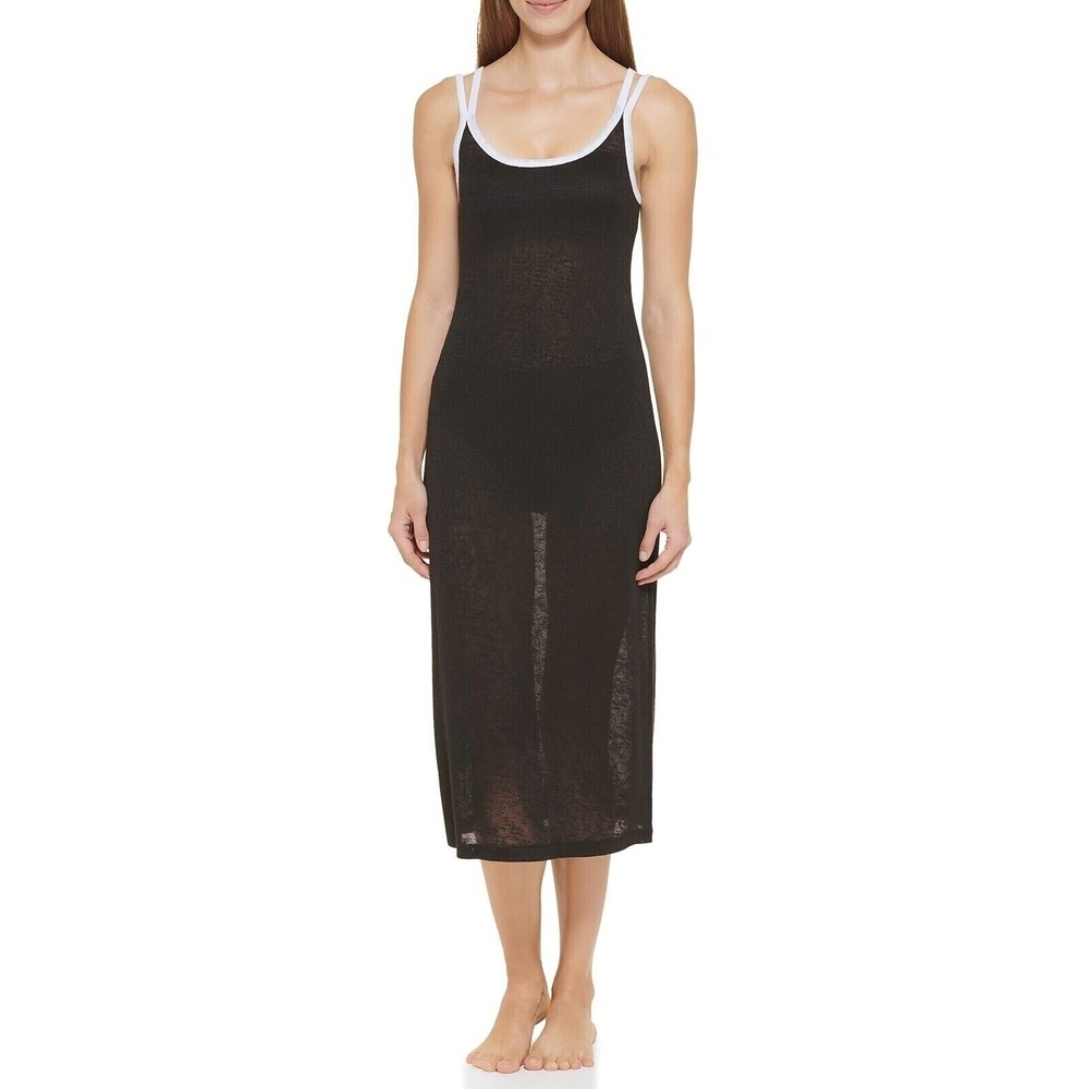 Women's Swim Cover-Up Dress by DKNY Black Size Medium New With Tags - Picture 10 of 10